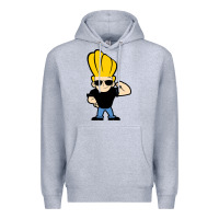 Heather Grey johnny bravo chibi Premium Hoodie - artisFamous
