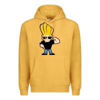 Mustard johnny bravo chibi Premium Hoodie - artisFamous