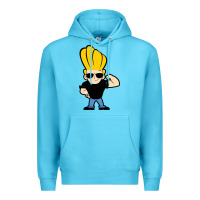 Ocean Blue johnny bravo chibi Premium Hoodie - artisFamous