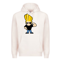 Pale Pink johnny bravo chibi Premium Hoodie - artisFamous