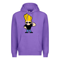 Purple johnny bravo chibi Premium Hoodie - artisFamous