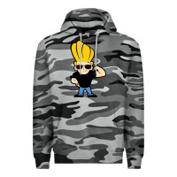 Slate Camo johnny bravo chibi Premium Hoodie - artisFamous