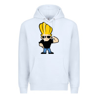 White johnny bravo chibi Premium Hoodie - artisFamous