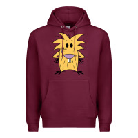 Burgundy norbet angry beaver Premium Hoodie - artisFamous