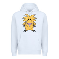 White norbet angry beaver Premium Hoodie - artisFamous