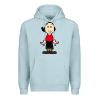 Blue Mist olive oyl Premium Hoodie - artisFamous