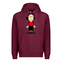 Burgundy olive oyl Premium Hoodie - artisFamous