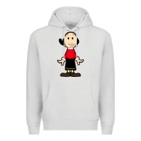 Dove Grey olive oyl Premium Hoodie - artisFamous