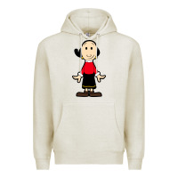 Oatmeal Heather olive oyl Premium Hoodie - artisFamous