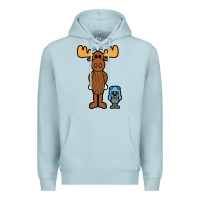 Blue Mist rocky and bullwinkle Premium Hoodie - artisFamous