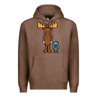 Chestnut rocky and bullwinkle Premium Hoodie - artisFamous