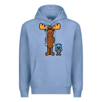 Colony Blue rocky and bullwinkle Premium Hoodie - artisFamous