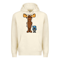Sandshell rocky and bullwinkle Premium Hoodie - artisFamous