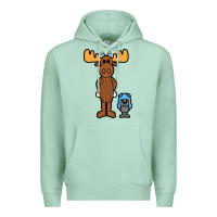 Seafoam rocky and bullwinkle Premium Hoodie - artisFamous