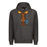 Smoke rocky and bullwinkle Premium Hoodie - artisFamous