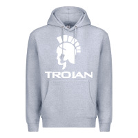 Heather Grey trojan condoms champion Premium Hoodie - artisFamous