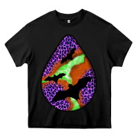 Black halloween bat  teardrop Heavy Core Tee - BundleAndBundleShop
