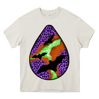 Cream halloween bat  teardrop Heavy Core Tee - BundleAndBundleShop