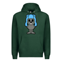 Sports Green rocky the squirrel Premium Hoodie - artisFamous