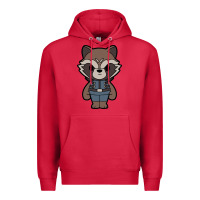 Cardinal rocket racoon chibi Premium Hoodie - artisFamous