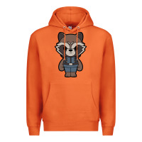 Carrot rocket racoon chibi Premium Hoodie - artisFamous