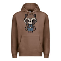 Chestnut rocket racoon chibi Premium Hoodie - artisFamous