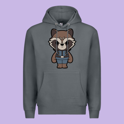 Rocket Racoon Chibi Premium Hoodie Designed By Artisfamous