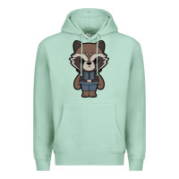 Seafoam rocket racoon chibi Premium Hoodie - artisFamous