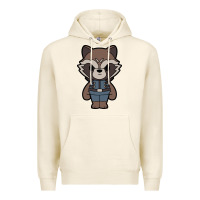 Tofu rocket racoon chibi Premium Hoodie - artisFamous
