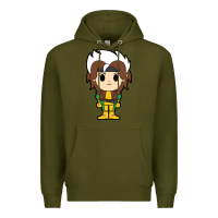 Army Green rogue x men chibi Premium Hoodie - artisFamous