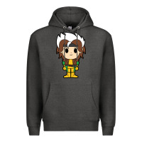 Charcoal Heather rogue x men chibi Premium Hoodie - artisFamous