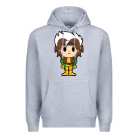 Heather Grey rogue x men chibi Premium Hoodie - artisFamous