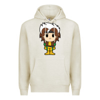 Oatmeal Heather rogue x men chibi Premium Hoodie - artisFamous