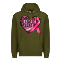 Army Green tackle cancer Premium Hoodie - RanaPortraitStore