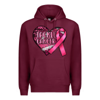 Burgundy tackle cancer Premium Hoodie - RanaPortraitStore