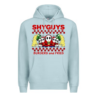Blue Mist shy guys burger and fries Premium Hoodie - artisFamous