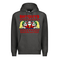 Charcoal Heather shy guys burger and fries Premium Hoodie - artisFamous