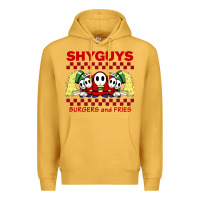 Mustard shy guys burger and fries Premium Hoodie - artisFamous