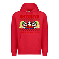 Red shy guys burger and fries Premium Hoodie - artisFamous