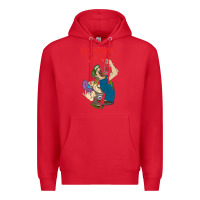 Red municipal waste new Premium Hoodie - artisFamous