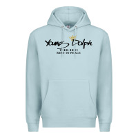 Blue Mist Rest in Peace Young Dolph Premium Hoodie - artisFamous