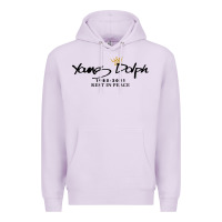 Lilac Rest in Peace Young Dolph Premium Hoodie - artisFamous