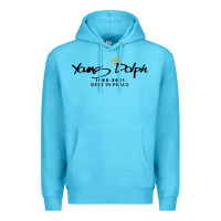 Ocean Blue Rest in Peace Young Dolph Premium Hoodie - artisFamous