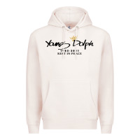 Pale Pink Rest in Peace Young Dolph Premium Hoodie - artisFamous