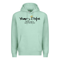 Seafoam Rest in Peace Young Dolph Premium Hoodie - artisFamous