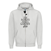 Dove Grey The Moira's Rose's Garden Zipper Hoodie - Bettercallsaul