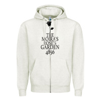 Oatmeal Heather The Moira's Rose's Garden Zipper Hoodie - Bettercallsaul
