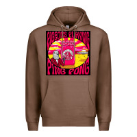 Chestnut Best Pigeons Playing Ping Pong Music Premium Hoodie - artisFamous