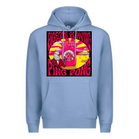 Colony Blue Best Pigeons Playing Ping Pong Music Premium Hoodie - artisFamous
