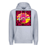 Heather Grey Best Pigeons Playing Ping Pong Music Premium Hoodie - artisFamous